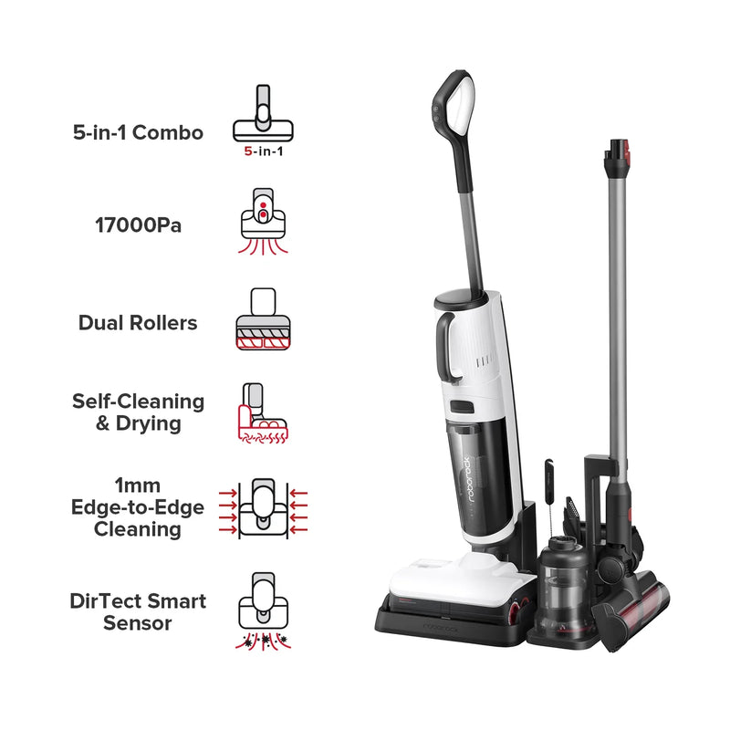 Roborock Dyad Pro Combo/ Dyad Pro Wet and Dry Vacuum Cleaner 17000Pa Suction Edge Cleaning Self-Cleaning Self-Drying App Control