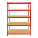 5 Tier Garage Shelves Metal Storage Shelves Rack,Heavy-Duty Shelving Units,Boltless Assembly for Warehouse Office,875kg Capacity