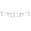 Easter Banner Rabbit Cake Topper Easter Hanging Garland Home Bunting Flags Easter Decor for Home Kids  Birthday Party Supplies
