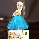 Disney Princess Cake Decoration Frozen Cake Cupcake Toppers Cake Flag for Baby Shower Happy Birthday Supplies Party Cake Decor