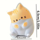 Soft PU Slow Rebound Cartoon Cat Pop Fidget Toy, 1PC Adorable Squeeze Ball, Stress Relief for Kids Adults, Halloween Christmas Gift