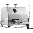 SucceBuy Commercial Sugar Cane Juicer 110LBS/H High Output Sugarcane Juicer Machine w/3 Stainless Steel Rollers 2.4" Large Inlet