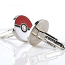 Pokemon Poke Ball Cufflinks Men's Shirt Cuffs Nail Fashion Personality Alloy French Round Button Men Sleeve Shirt Cufflinks