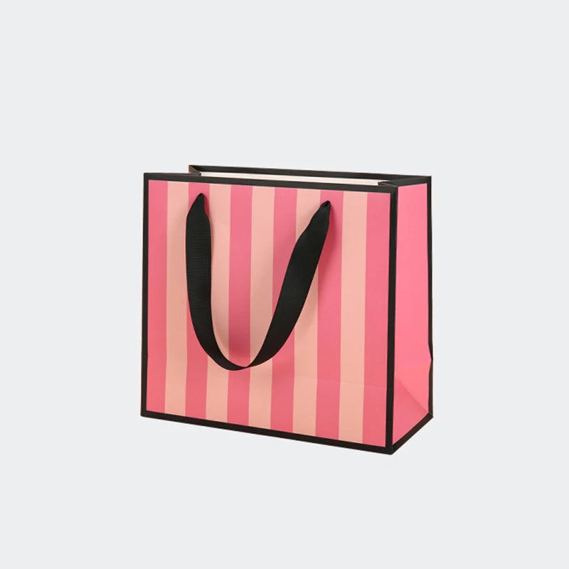 5 Pcs Custom Logo Gifts Package Bags For Jewelry Cosmetic Package Bags High Quality Wedding Gifts Package Paper Bags