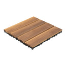 The Terrace Weave | 36-Piece Interlocking WPC Patio Deck Tile System