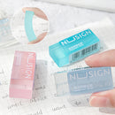 1pcs Clear Eraser High Light Transparent Color Less-dust for Pencil Cleaning Stationery School A7399