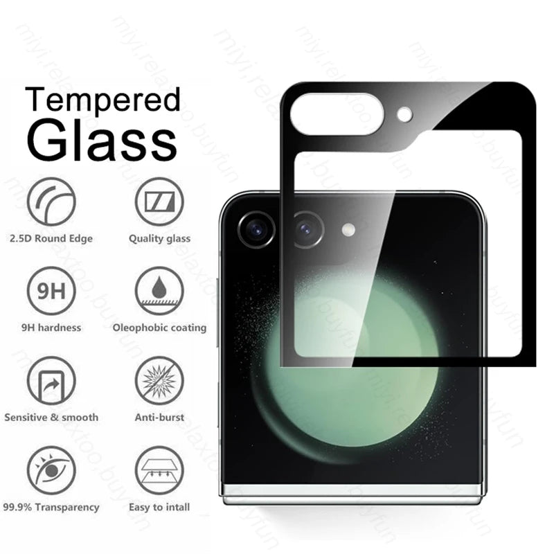 8 In 1 Flip.5 Case Full Back Screen Protector Tempered Glass For Samsung Galaxy Z Flip5 Flip 5 Z5 Camera Glass On Samung ZFlip5