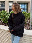 Wolfeel Oversized Hoodies & Sweatshirts for Women Autumn Winter Thick Warm Fleece Sweatshirt Girls Streetwear Loose Pullovers