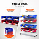 SucceBuy 6/12/24pcs Garage Storage Bin Hanging Stackable Wall Mounted Organizer Bin Stacking Containers for Closet KitchenOffice