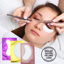 25/50/100 Paar Augenpads Wimpernunterlagen für die Wimpernverlängerung, Hydrogel-Pads, rosa, fusselfreie Sticker für falsche Wimpern