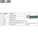 GROW GM861 UART/USB Interface 1D/2D Bar Code QR Code Barcode Scanner Module With Stainless Steel Enclosure White Green LED