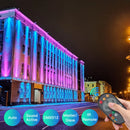U'King 4PCS Stage Light 54W RGBW 4in1 9LED Par Lights DMX512 Sound Remote Control Flat Effect Light For DJ Disco Wedding Show