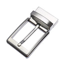 KOLBER Fashion Men's Belt Buckle High Quality Zinc Alloy 3.5cm Reverse Buckle Smooth Silver Belt Pin Buckle for Trousers Male