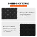 SucceBuy Garage Tiles Interlocking 12in25/50PcsGarage Floor Covering Tiles Non-Slip Double-Sided Texture for Garages Repair Shop