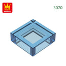 Wange 666PCS/lot 3070 1x1 Light Area Wooden Moc Loose Parts Compatible with Bricks DIY Children's Toy Assembly Gift Storage Box