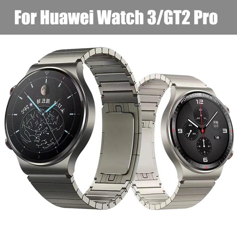 22mm Metal Strap For Huawei Watch 3 / GT2 Pro Honor GS pro Samsung Galaxy Watch 3 Stainless Steel Bracelet For Amazfit GTR band
