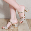 High Heel Sandals Women Shoes Peep toe Square Heels Ladies Sandals 2022 Summer Shoes Woman Fashion Heel 6cm A645