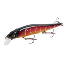 1 Stück Angelköder 11.5cm/14g Minnow Crankbait Wobbler 3D Augen Barsch Künstlicher Köder Hecht Karpfenköder Schwimmköder Angelzubehör Pesca