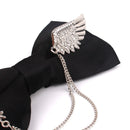 Men Black Bowtie Metal Decoratio Bow Tie For Men Women Uniform Collar Butterf Bowknot Adult Suit Bow Ties Cravats Male Bowties