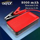 GKFLY Car Jump Starter Battery Power Bank 2000A Portable Emergency Starter 12V Auto Starting Device for Petrol 6.0L Diesel 5.0L