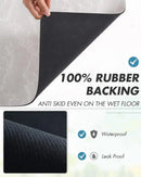 Coffee Machine Mat Rubber Backing Water-Absorbent Dish Drying Pad Kitchen Worktop Drainage Mat Home Decor