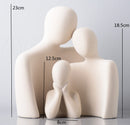 Kreative abstrakte Figuren, Paar-Ornamente, mattierte Keramik-Heimdeko, nordische moderne Kunstskulptur, Handwerk, Hochzeitsgeschenke