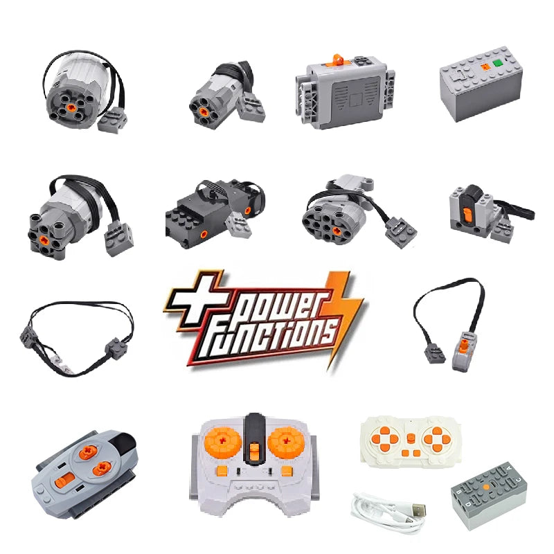MOC Technical Parts Power Functions Motor Multi Tool Servo Train Motor PF 13100 8883 88002 8881 building blocks