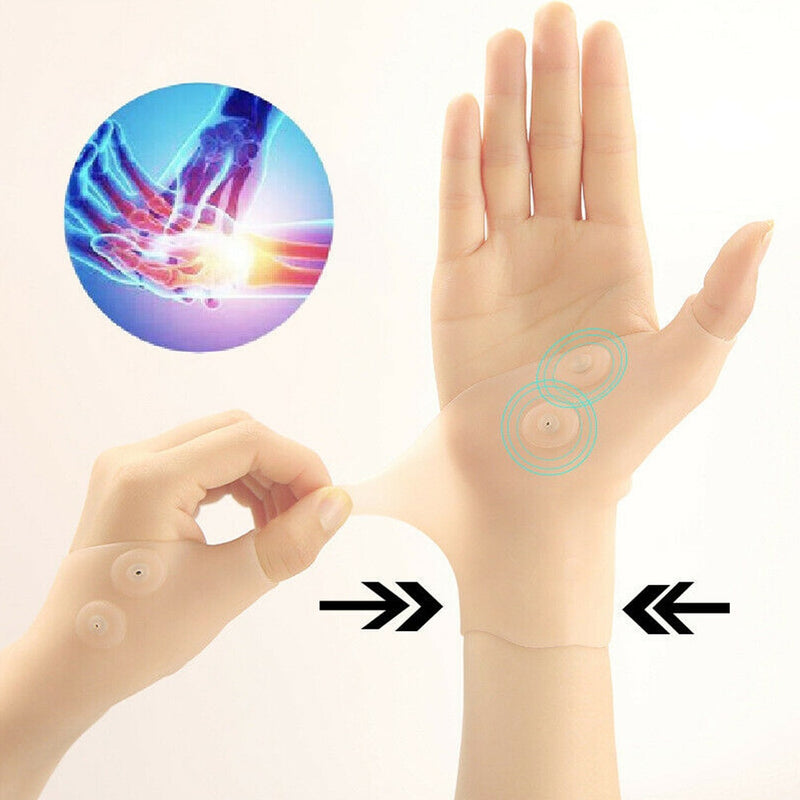 1Pcs BYEPAIN Magnetic Therapy Wrist Hand Thumb Support Gloves Silicone Gel Arthritis Pressure Corrector Massage Pain Relief