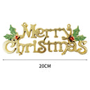 New Merry Christmas Letter Hanging Sign Xmas Tree Door Window Pendant Listing Ornaments New Year Party Home Decoration Supplies