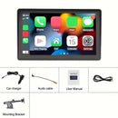 MTIJIEY Car Radio Wireless CarPlay Android Auto Multimedia Video Player 7" Portable Touch Screen With USB AUX