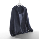 Summer 50+ UV Sun Protection Men's Clothing Skin Coats Breathable Cooling Nylon Silk Hooded Windbreaker Men Casual Jackets 8XL