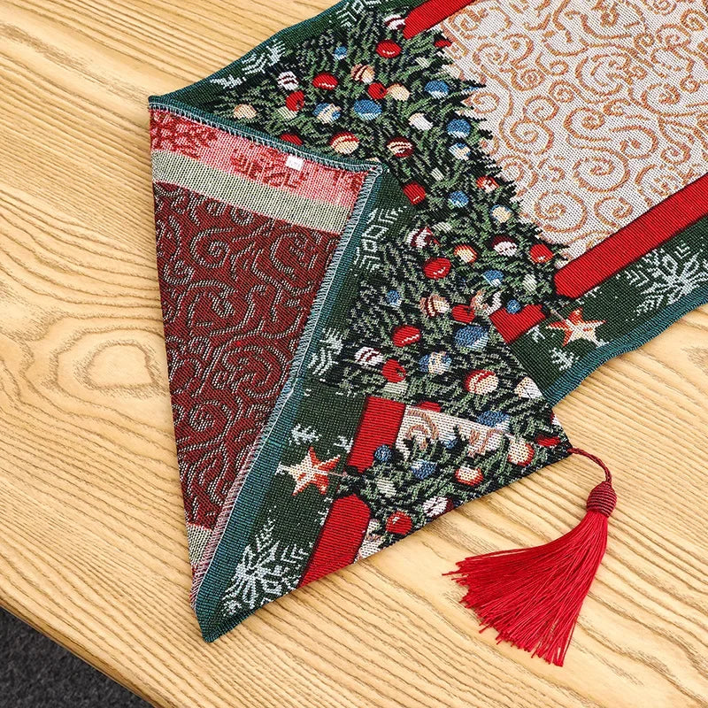 Creative Christmas Home Decoration Table Flag  Placemat Tablecloth