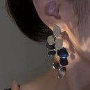 Irregular Metal Pendant Earrings European American Style Personality Fashion Stud Earrings Ms Girl Travel Wedding Accessories