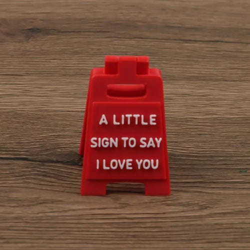 The Confession | 3D Acrylic 'I Love You' Desktop Sign for Romantic Gifting
