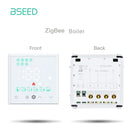 BSEED Zigbee Electric Floor Heating Thermostat LED Sensor Water Gas Boiler Smart Temperature Controller Without Frame Tuya Alexa