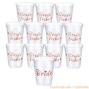 Bachelorette Party Wedding Decoration Bride Team Plastic Drinking Cups Bridal Shower Gift To Be Bride Hen Party Supplies