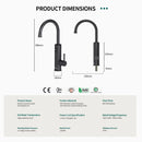 Briwellna Instant Hot Water Heating Faucet 220V Electric Faucet With Universal Adapter Nozzle Stainless Steel Heating Faucet