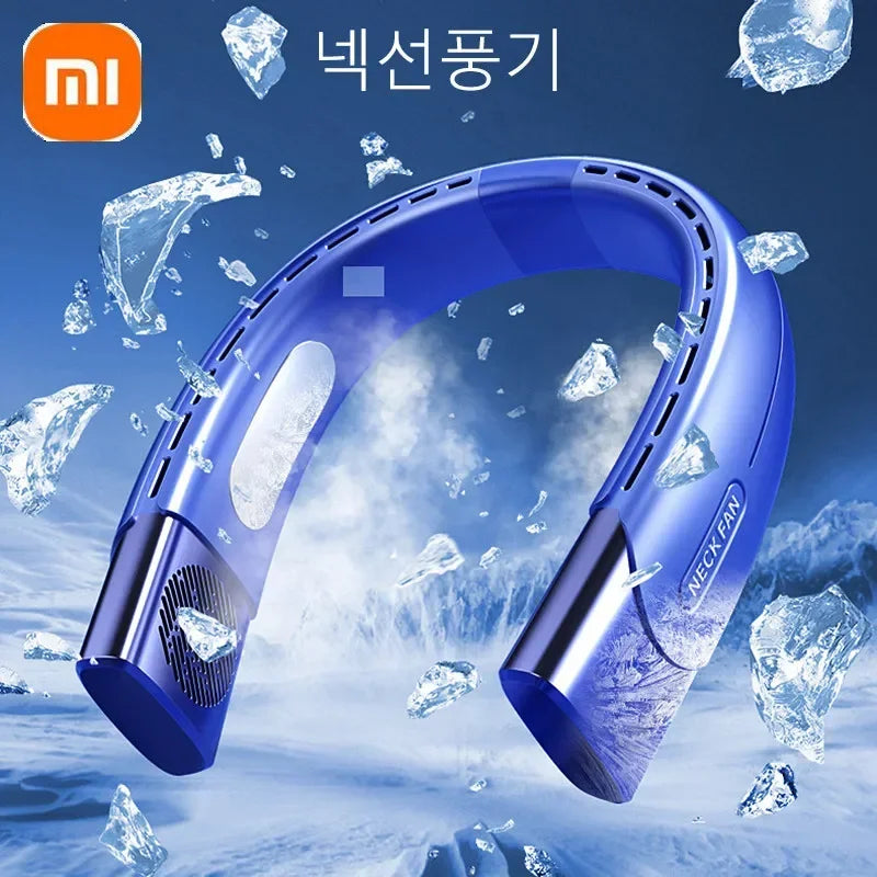 Xiaomi 5 Speed Neck Fan Cooling Rechargeable Air Conditioning Fans Air Cooler 4000mAh  Air Conditioner For Summer