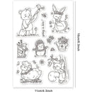 Easter Themed Silicone Clear Stamps Transparent Stamps for Birthday Valentine's Day Party Cards Making DIY Scrapbooking