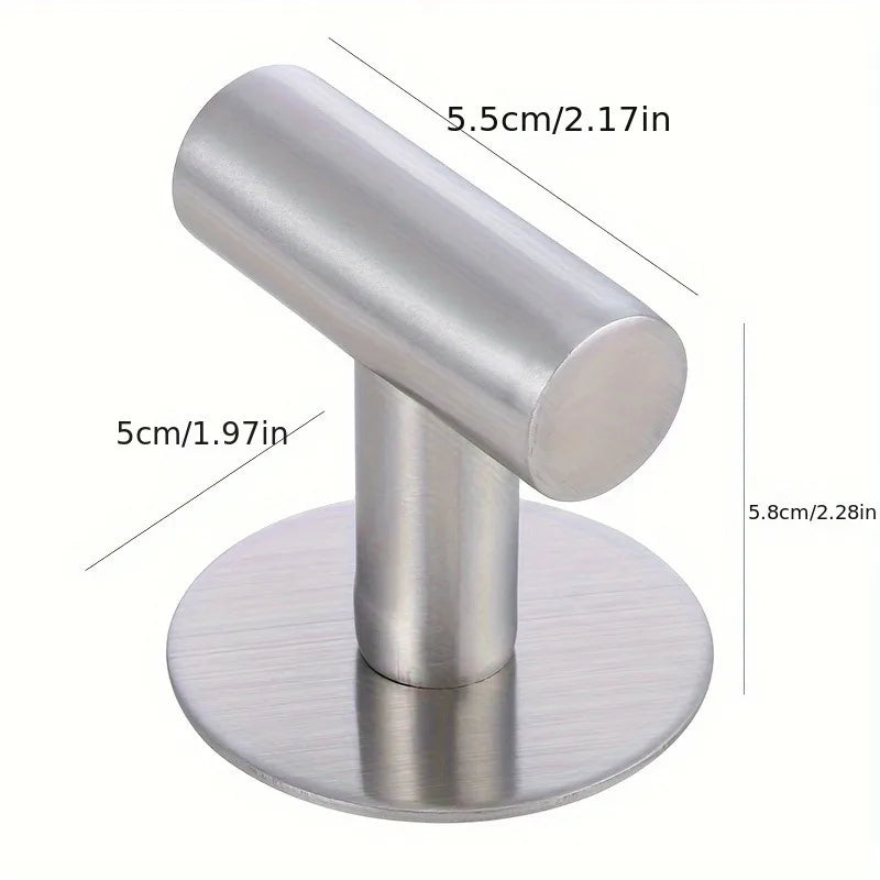 Black Robe Hook Wall Hook Towel Hook for Bathroom Stainless Steel Coat Hook Rustproof Hook Hanger for Kitchen Hardware