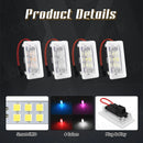 Car LED Atmosphere Foot-Well Lights For Tesla Model 3 Y S X Ultra-bright Interior LED Lighting Floor Door Puddle Decorative Lamp