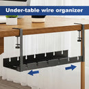 The Quiet Route | Retractable Clamp-On Under-Desk Cable Tray