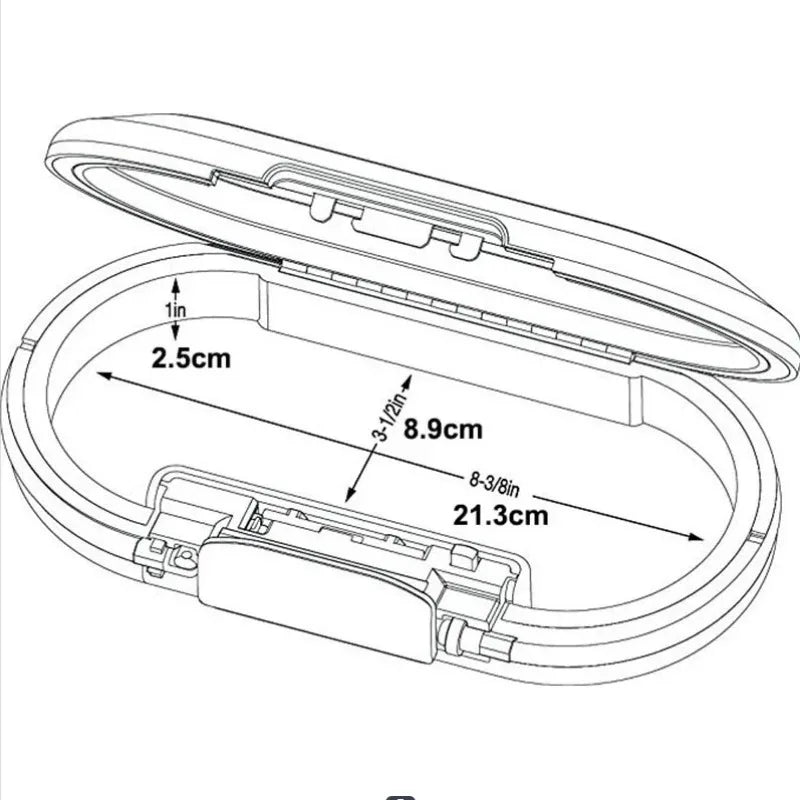 Master Lock Portable Personal Combination Lock Safe Jewelry ATM Card Mobile Phone Storage Belt Fixed with Wire Rope 5900D