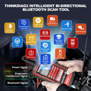 Thinkdiag2 All System Bidirectional OBD2 Diagnostic Scanner for iOS & Android, THINKCAR Bluetooth Scan Tool with CAN-FD Protocol, 15+ Reset Functions, ECU Code, Active Test, AutoVIN, 1 Year Update