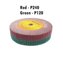 1 piece 6"/8" Non-woven Scouring Sandcloth Mop Polishing Wheel P120/P240 Metal Flap Grinding Wheel