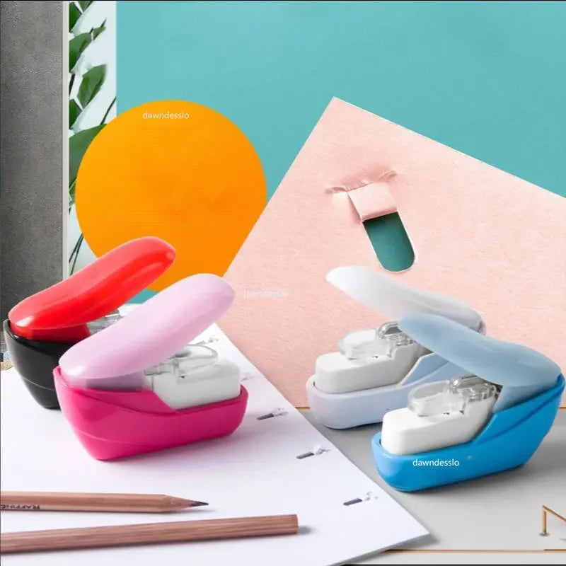 No Nails No Staples Stapling Machine Mini Cute Book Stapleless Stapler Paper Stapling Stapler Without Staple Stapler Free