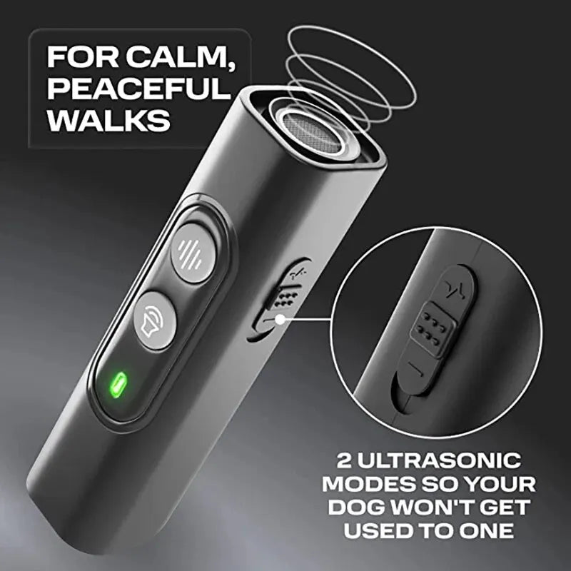 Ultrasonic Pet Dog Repeller Anti Barking Stop Bark Training Device Dog Training Repellents With USB Rechargeable Portable Remote