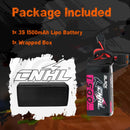 2 Stück CNHL 3S 11,1V Lipo-Akku 1100mAh 1300mAh 1500mAh 100C mit XT60 T-Stecker für FPV Flugzeug Hubschrauber Drohne Quadrocopter Hobby