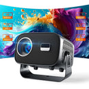 Smart HD Projector 4k High Brightness Android 11 1280*720P 390 Ansi 2.4G&5G Wifi BT5.2 H713 Home Theater Portable LED Projector