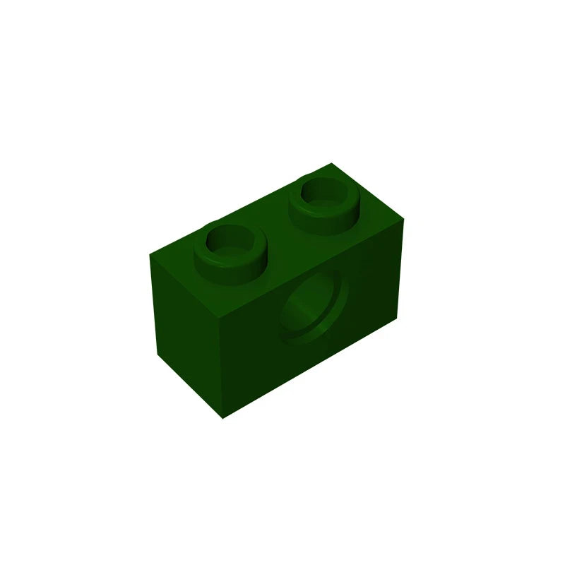 Gobricks 10pcs MOC 3700 Brick 1x2 with Hol Compatible Assembles ParticlesFor Building Blocks Parts DIY Educational Gift Toy 2022